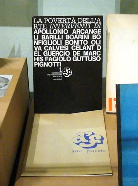 Bollettino della Galleria dé Foscherari pubblicato in occasione della Mostra di Arte Povera del 1968