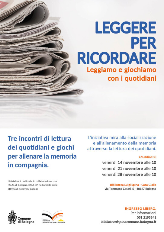 immagine di Leggere per Ricordare
