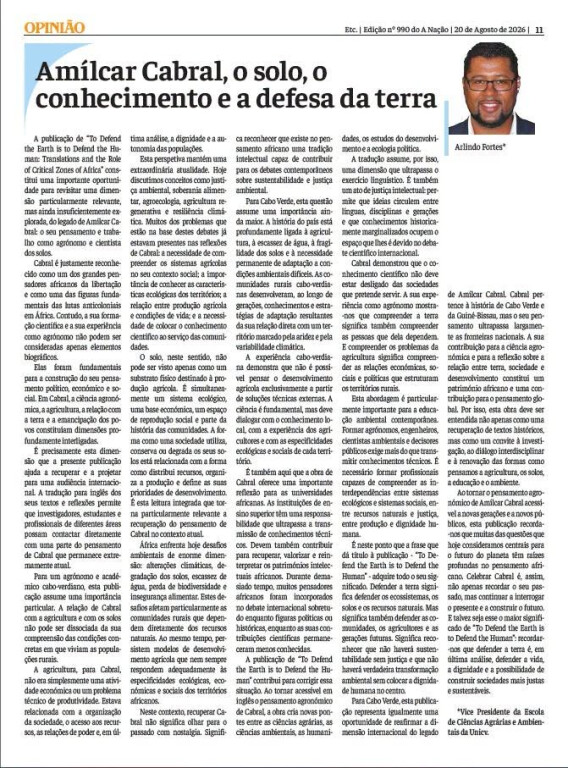 A Nação Jornal Independente - 5 agosto 2026 Arlindo Fortes