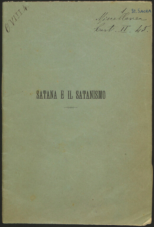 image of Carlo Gemelli, Satana e il satanismo (1877)