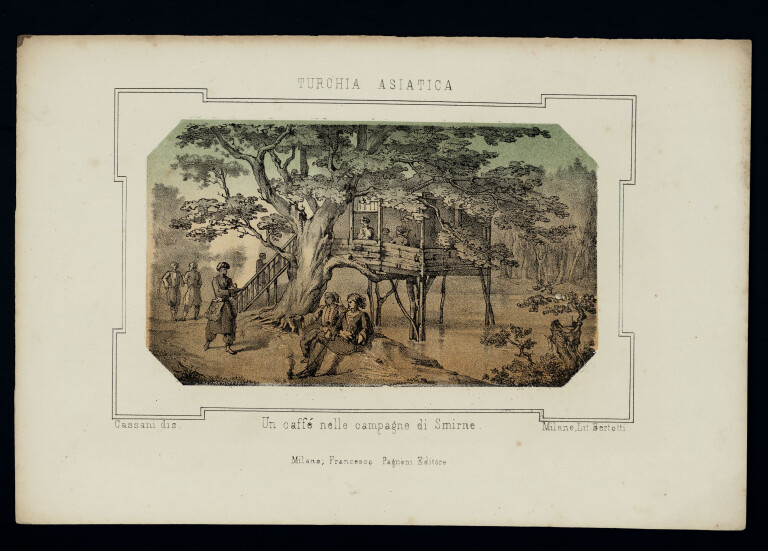 immagine di Giuseppe Cassano, Turchia asiatica. Un caffé nelle campagne di Smirne (1857)