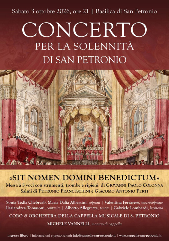 copertina di Concerto per la solennità di San Petronio