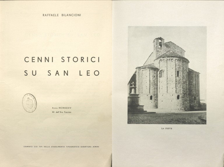immagine di Raffaele Bilancioni, Cenni storici su San Leo (1934)