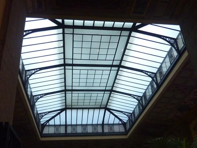 Soffitto a lucernaio della Galleria del Leone