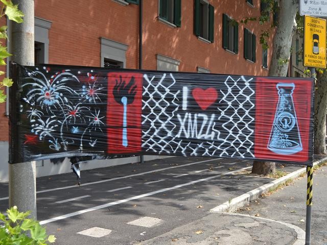 Il centro sociale XM24 di via Fioravanti dopo lo sgombero - agosto 2019