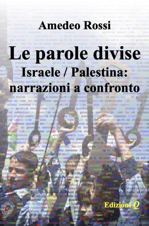 copertina di Le parole divise: Israele/Palestina, narrazioni a confronto