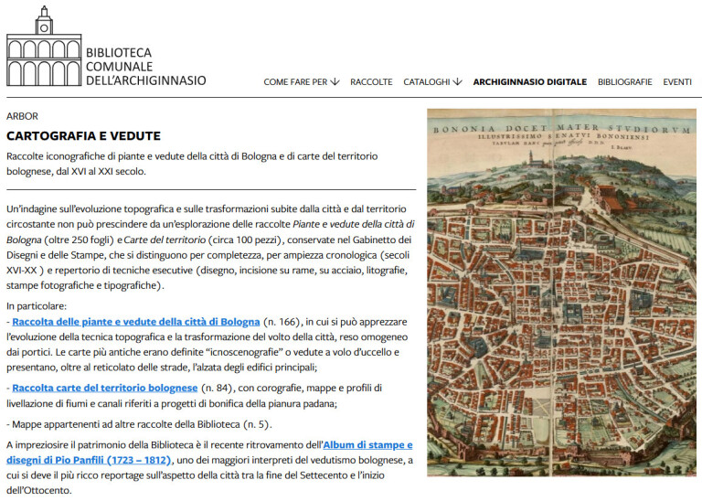 immagine di Cartografia e vedute - Bologna e territorio