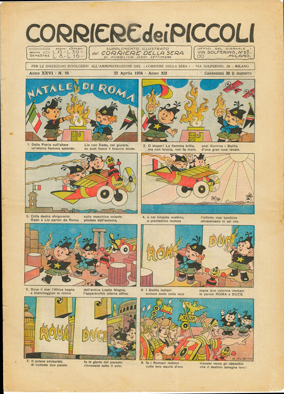 immagine di "Corriere dei Piccoli" supplemento del “Corriere della sera”, n°16 anno XXVI,