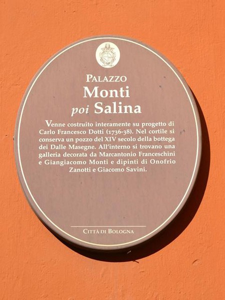 Palazzo Monti poi Salina - cartiglio