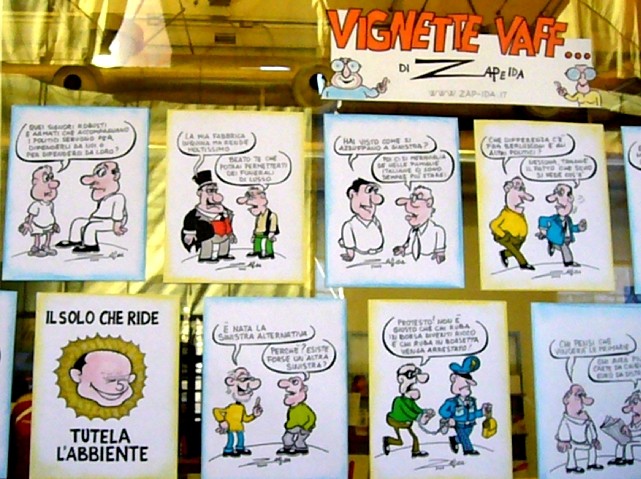 Vignette Vaff  in piazza Maggiore (BO)