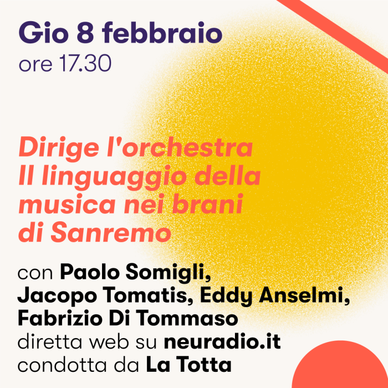 copertina di Dirige l'orchestra | Il linguaggio della musica nei brani di Sanremo 2024