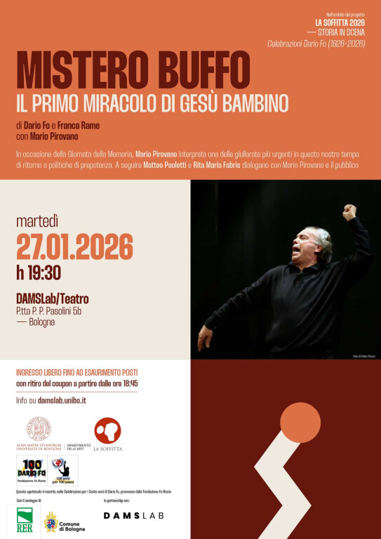 Mario Pirovano | Mistero buffo - Il primo miracolo di Gesù Bambino