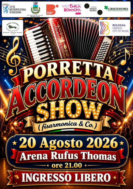 copertina di Porretta accordeon show 