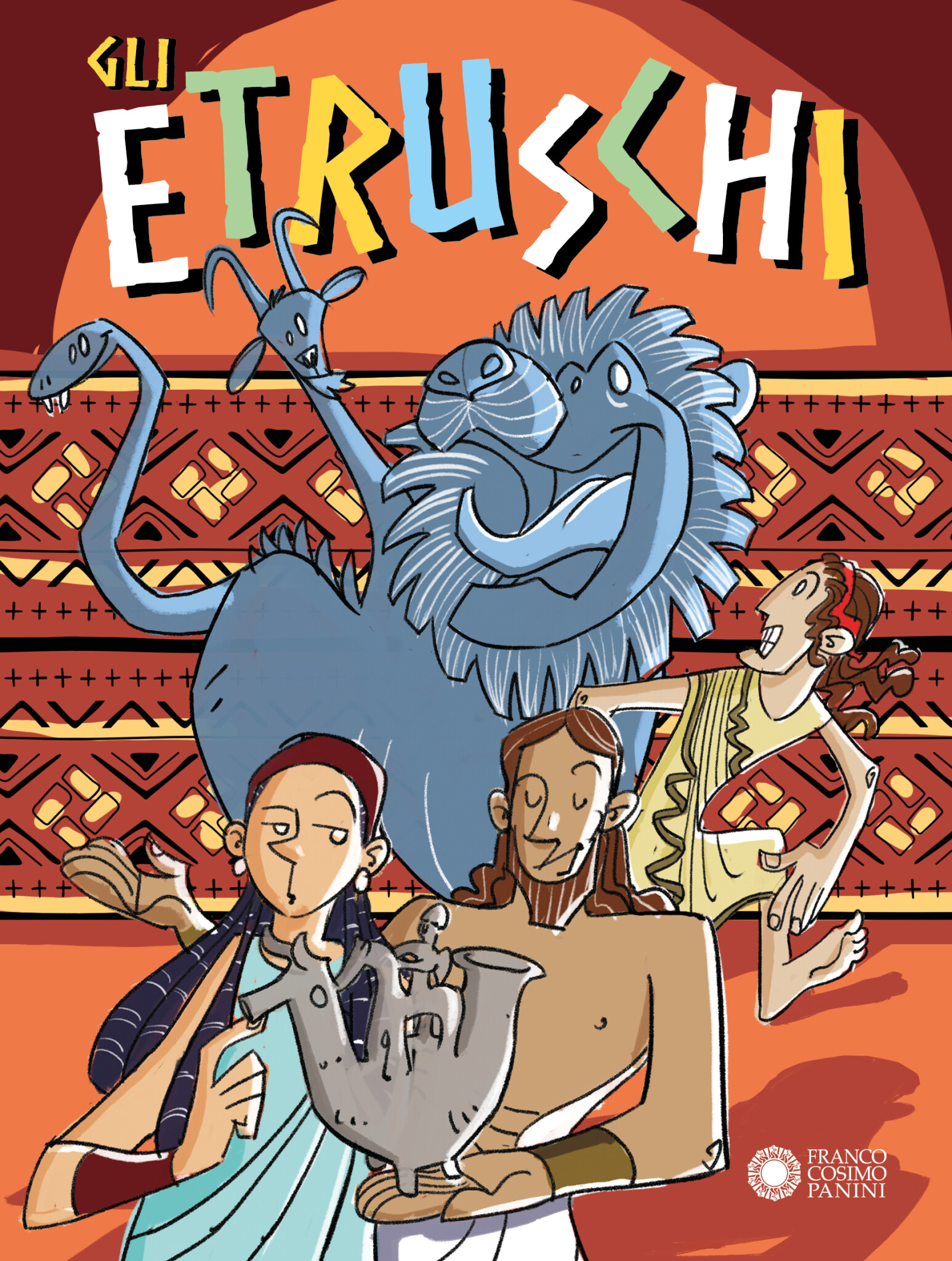 La copertina del volume "Gli Etruschi"