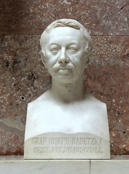 Busto del felmaresciallo Josef Wenzel Radetzky von Radetz