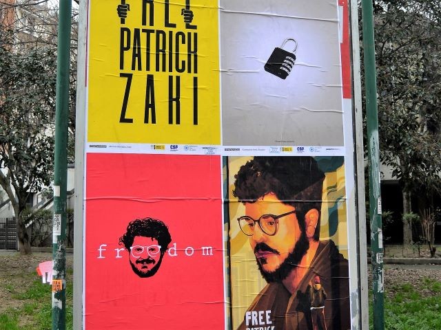 Manifesti per la liberazione di Patrick Zaki
