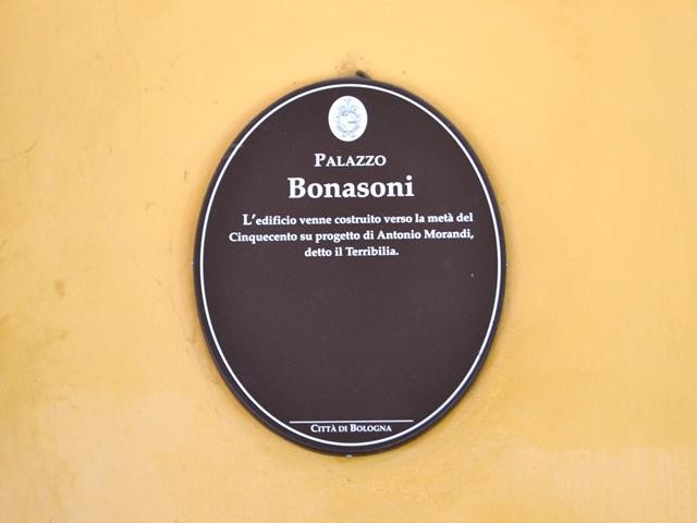 Palazzo Bonasoni - cartiglio