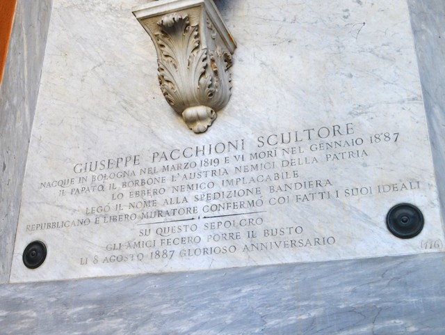 Monumento funebre a Giuseppe Pacchioni 
