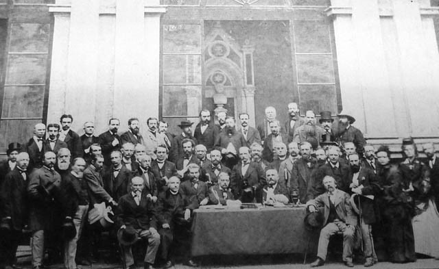 I partecipanti al V Congresso mondiale preistorico 