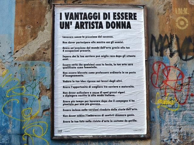 Guerrilla Girls - Cheap Street Poster Art Festival 2017 - via S. Giuseppe (BO)