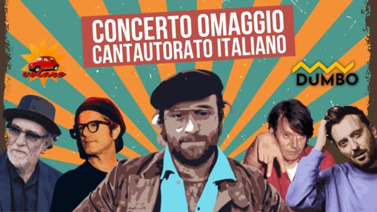 copertina di Concerto omaggio cantautorato italiano