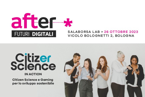 copertina di CitizER science in action. Citizen Science e Gaming per lo sviluppo sostenibile