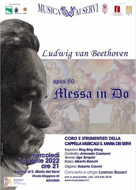 copertina di Messa in do op. 86 di Ludwig van Beethoven