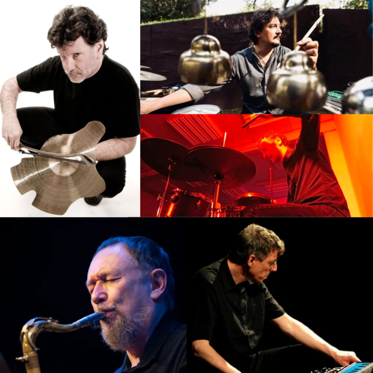 copertina di NoNoNo Percussion Trio + John Butcher + Thomas Lehn