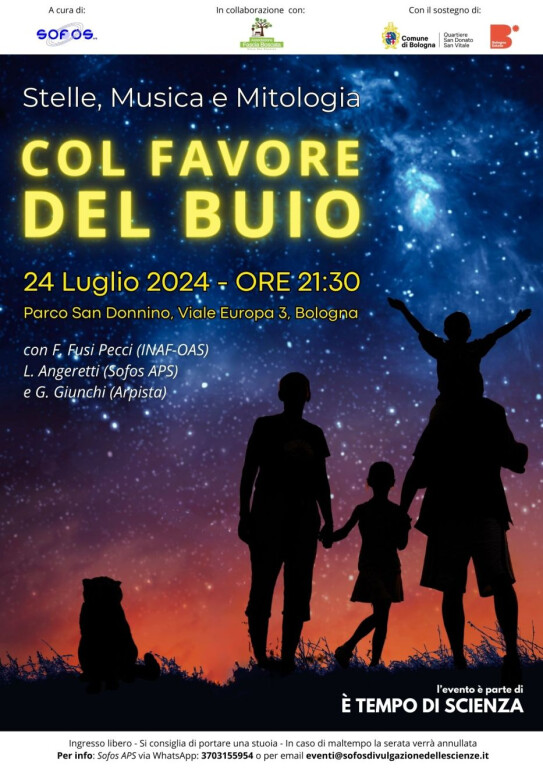 copertina di Col Favore del Buio