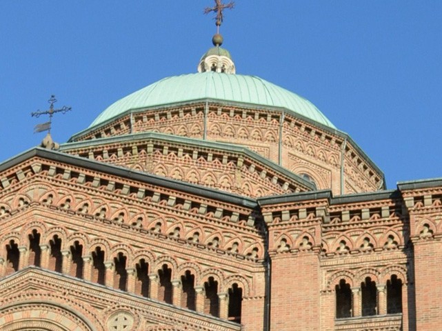 La cupola della chiesa del Sacro Cuore 