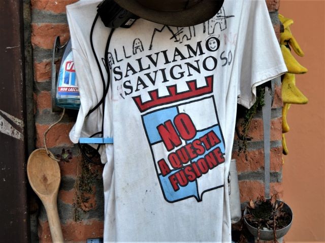 Protesta contro la fusione di Savigno nel comune di Valsamoggia
