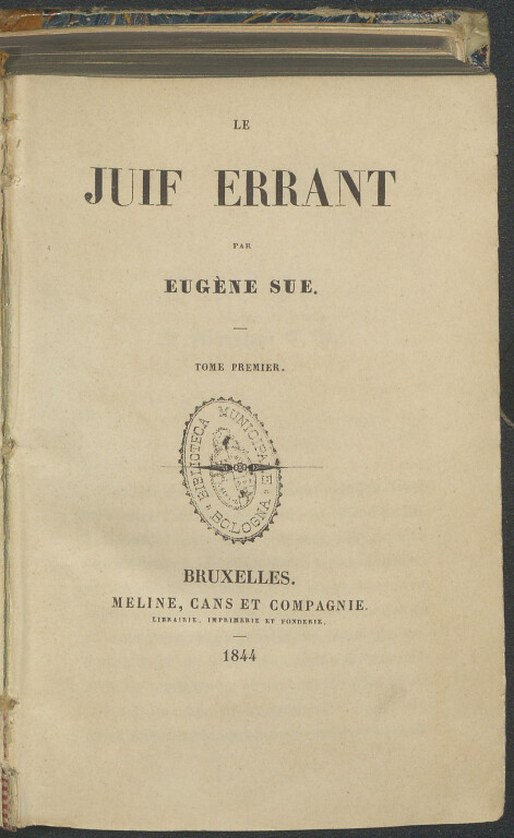 Eugène Sue, Le juif errant (1844-1845)