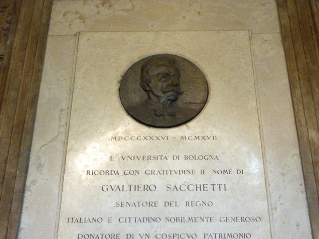 Busto di Gualtiero Sacchetti all'Università (BO) 