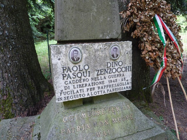 A Paolo Pasqui e Dino Zenzocchi - caduti a Pian di Balestra