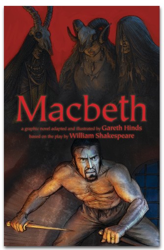 copertina di Gareth Hinds, William Shakespeare, Macbeth, Usa, Candlewick Press, 2015