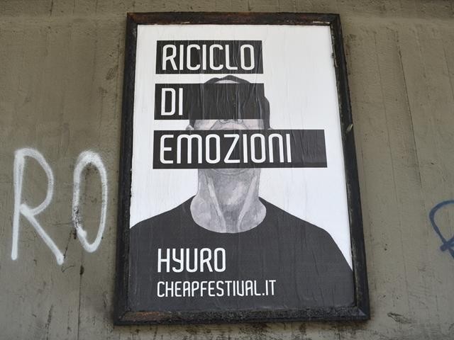 Hyuro - Riciclo di emozioni - Public Art - Bologna - 2014