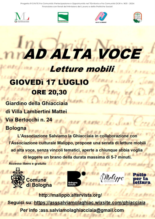 copertina di Ad alta voce, letture mobili