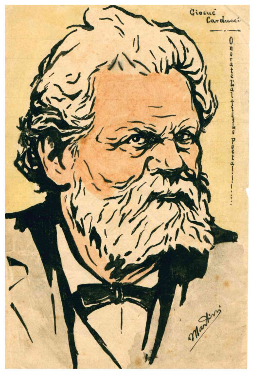 image of Giosuè Carducci. Onorate L'altissimo Poeta