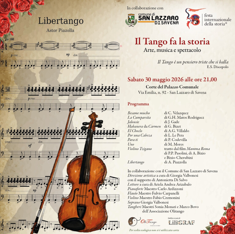 copertina di Il tango fa la storia | Spettacolo in Corte