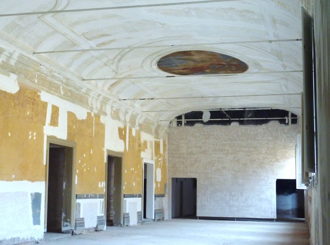 La sala del teatro La Soffitta nell'ex Ospedale dei Bastardini - Sec. XVI
