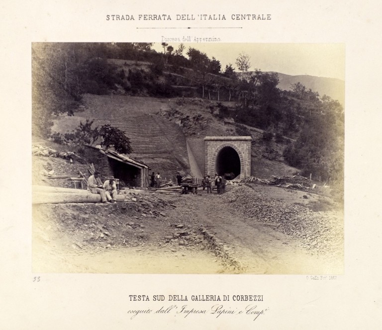 image of La Ferrovia Porrettana - Testa sud della galleria di Corbezzi