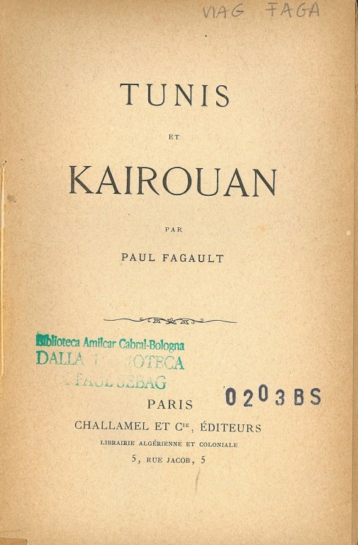 copertina di Tunis et Kairouan