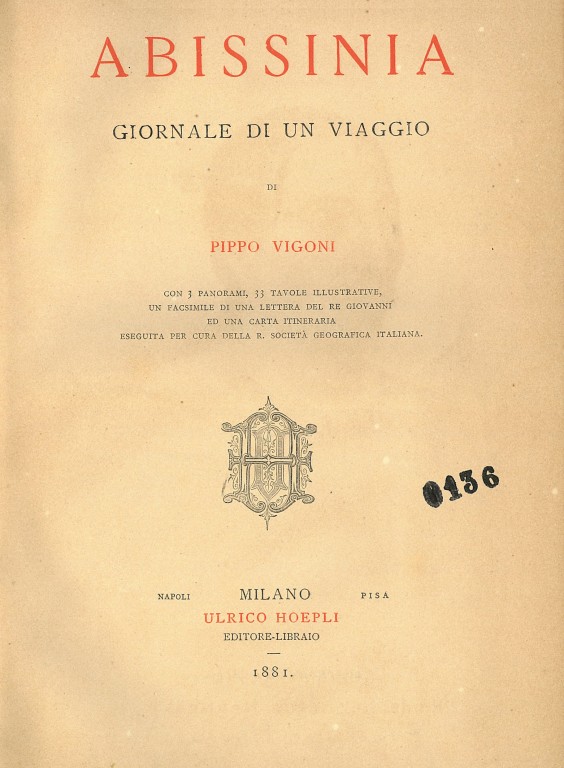 cover of Abissinia: giornale di un viaggio