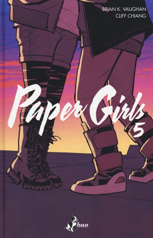 copertina di Brian K. Vaughan, Paper girls 5, Milano, Bao Publishing, 2019