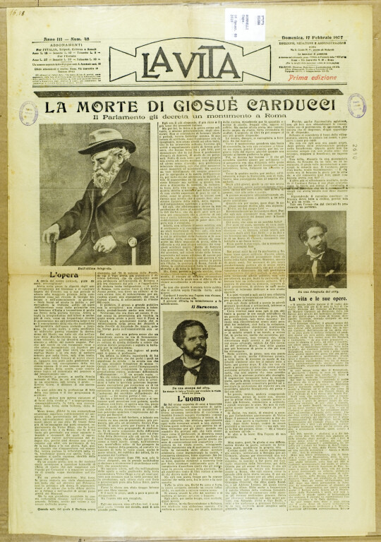 image of La morte di Giosue Carducci