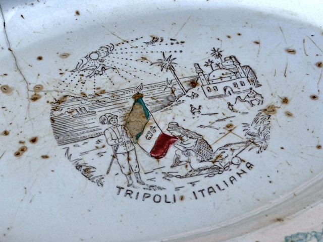 Piatto commemorativo per Tripoli italiana