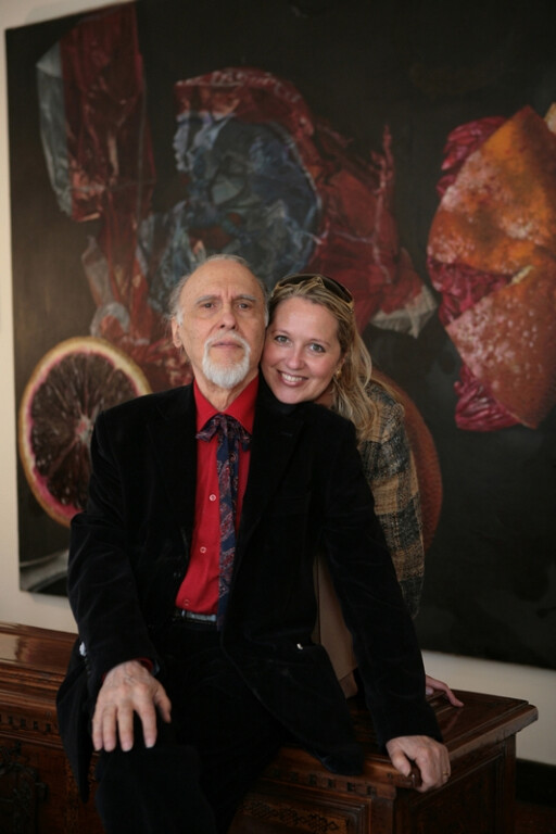 Wolfango con la figlia Alighiera