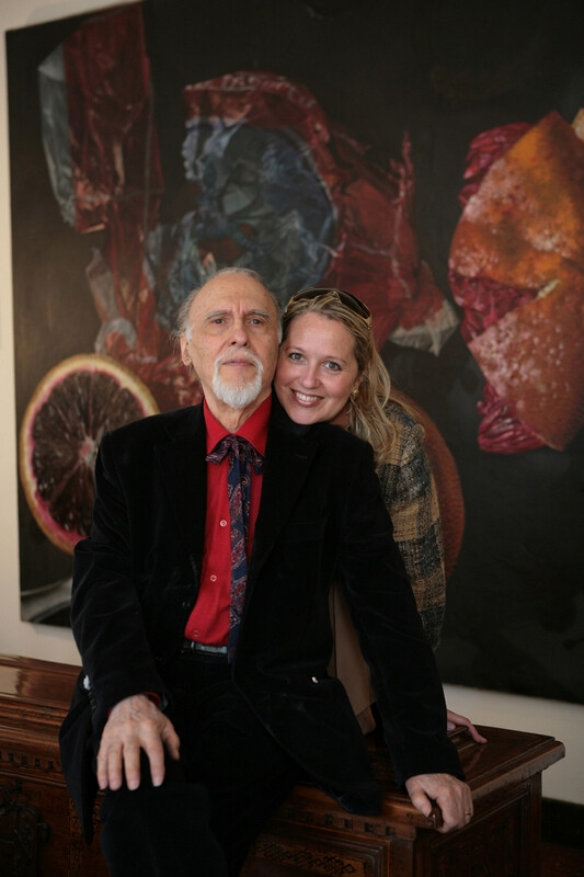 Wolfango con la figlia Alighiera