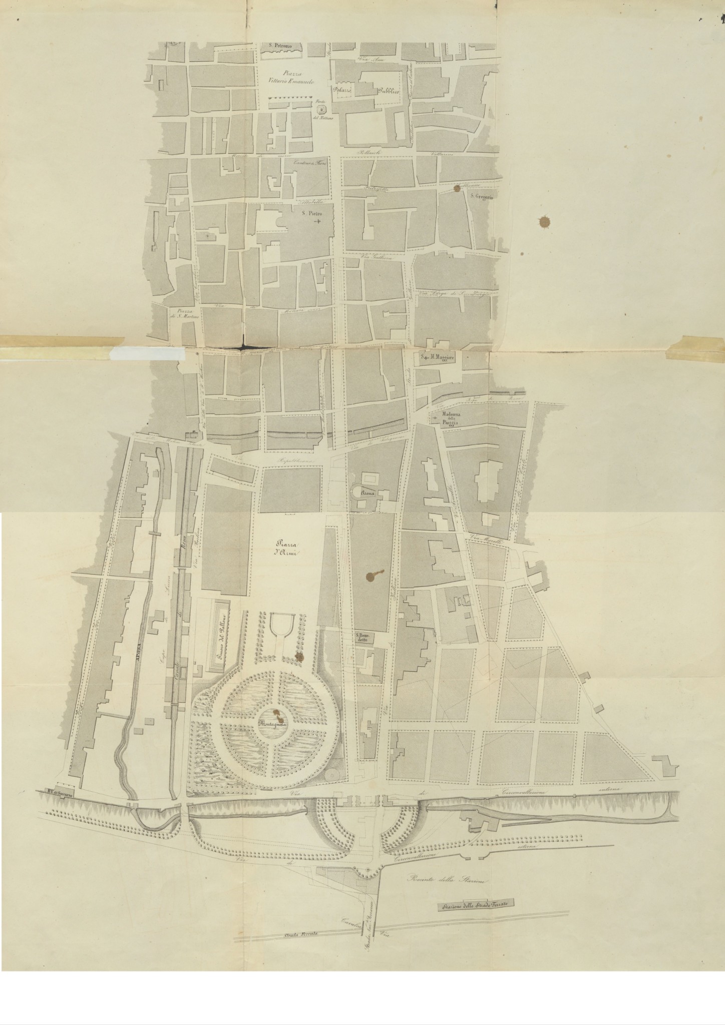 Coriolano Monti, Rapporto dell'Officio tecnico alla illustre giunta sull'accesso alla Stazione (1862)