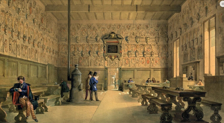 image of La Biblioteca comunale di Bologna all'Archiginnasio